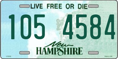 NH license plate 1054584