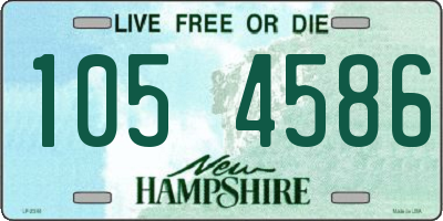 NH license plate 1054586