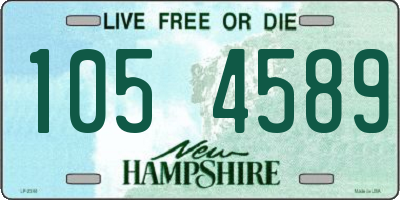 NH license plate 1054589
