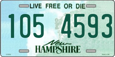 NH license plate 1054593