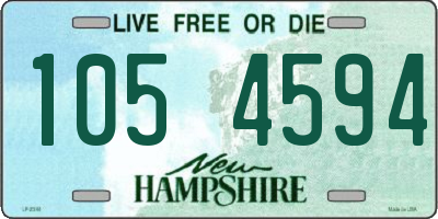 NH license plate 1054594