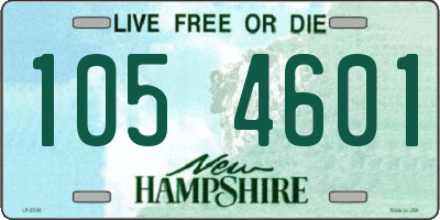 NH license plate 1054601