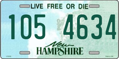NH license plate 1054634