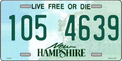 NH license plate 1054639
