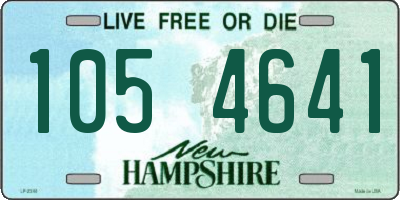 NH license plate 1054641