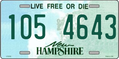NH license plate 1054643