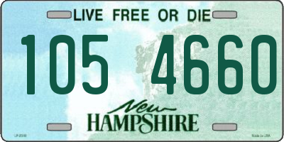 NH license plate 1054660