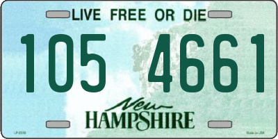 NH license plate 1054661