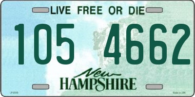 NH license plate 1054662