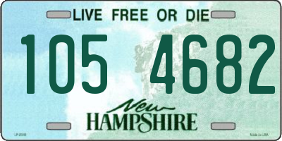 NH license plate 1054682