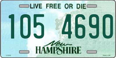NH license plate 1054690