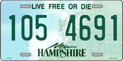NH license plate 1054691