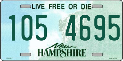 NH license plate 1054695