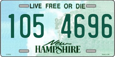 NH license plate 1054696