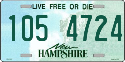 NH license plate 1054724
