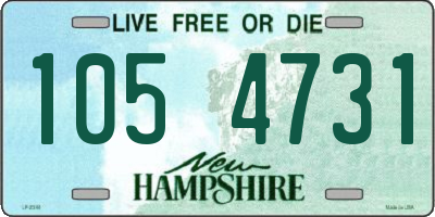 NH license plate 1054731