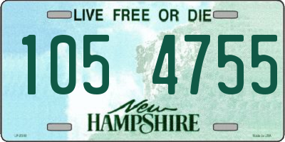 NH license plate 1054755