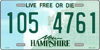NH license plate 1054761