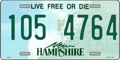 NH license plate 1054764