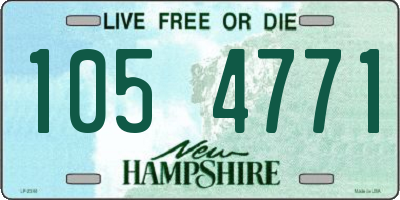 NH license plate 1054771