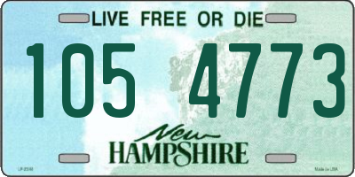 NH license plate 1054773