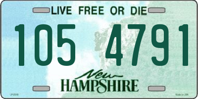 NH license plate 1054791