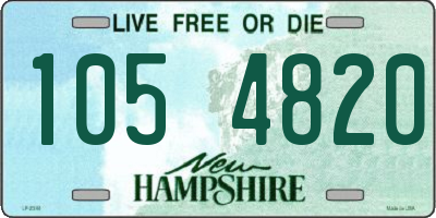 NH license plate 1054820