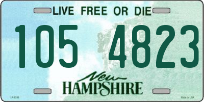 NH license plate 1054823
