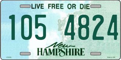 NH license plate 1054824