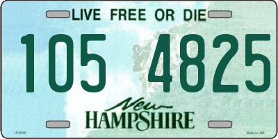 NH license plate 1054825