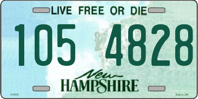 NH license plate 1054828