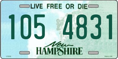 NH license plate 1054831