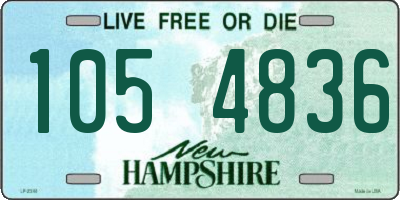 NH license plate 1054836