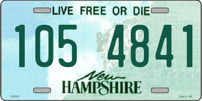NH license plate 1054841