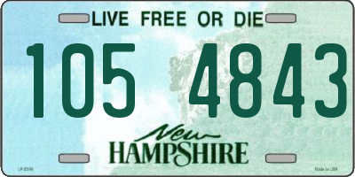 NH license plate 1054843
