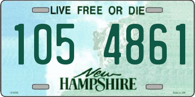 NH license plate 1054861