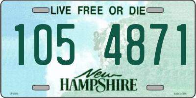 NH license plate 1054871