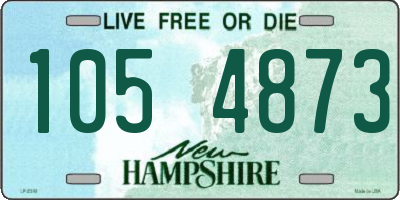 NH license plate 1054873