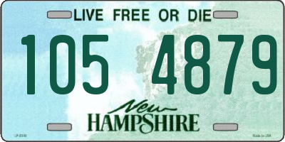 NH license plate 1054879