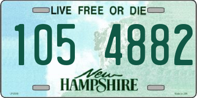 NH license plate 1054882
