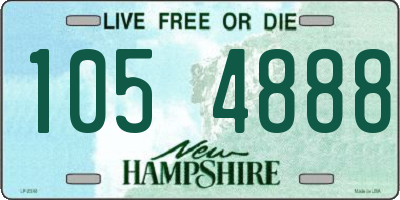 NH license plate 1054888