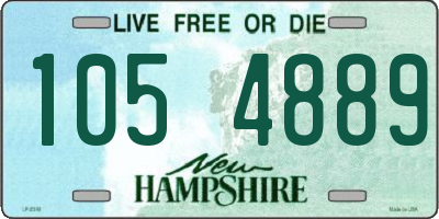 NH license plate 1054889