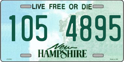 NH license plate 1054895