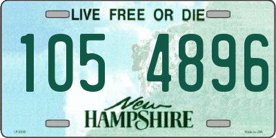 NH license plate 1054896