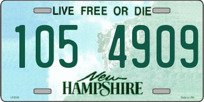NH license plate 1054909