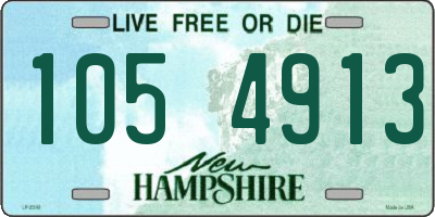 NH license plate 1054913