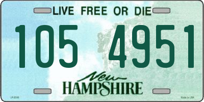 NH license plate 1054951