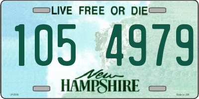 NH license plate 1054979