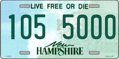 NH license plate 1055000