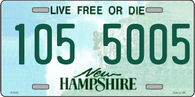 NH license plate 1055005